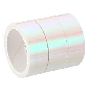 Metalized Tape 0.59 Inch x 5.5 Yards 3 Roll Holographic Foil Decor